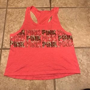 PINK Victoria’s Secret Sequin Tank Top